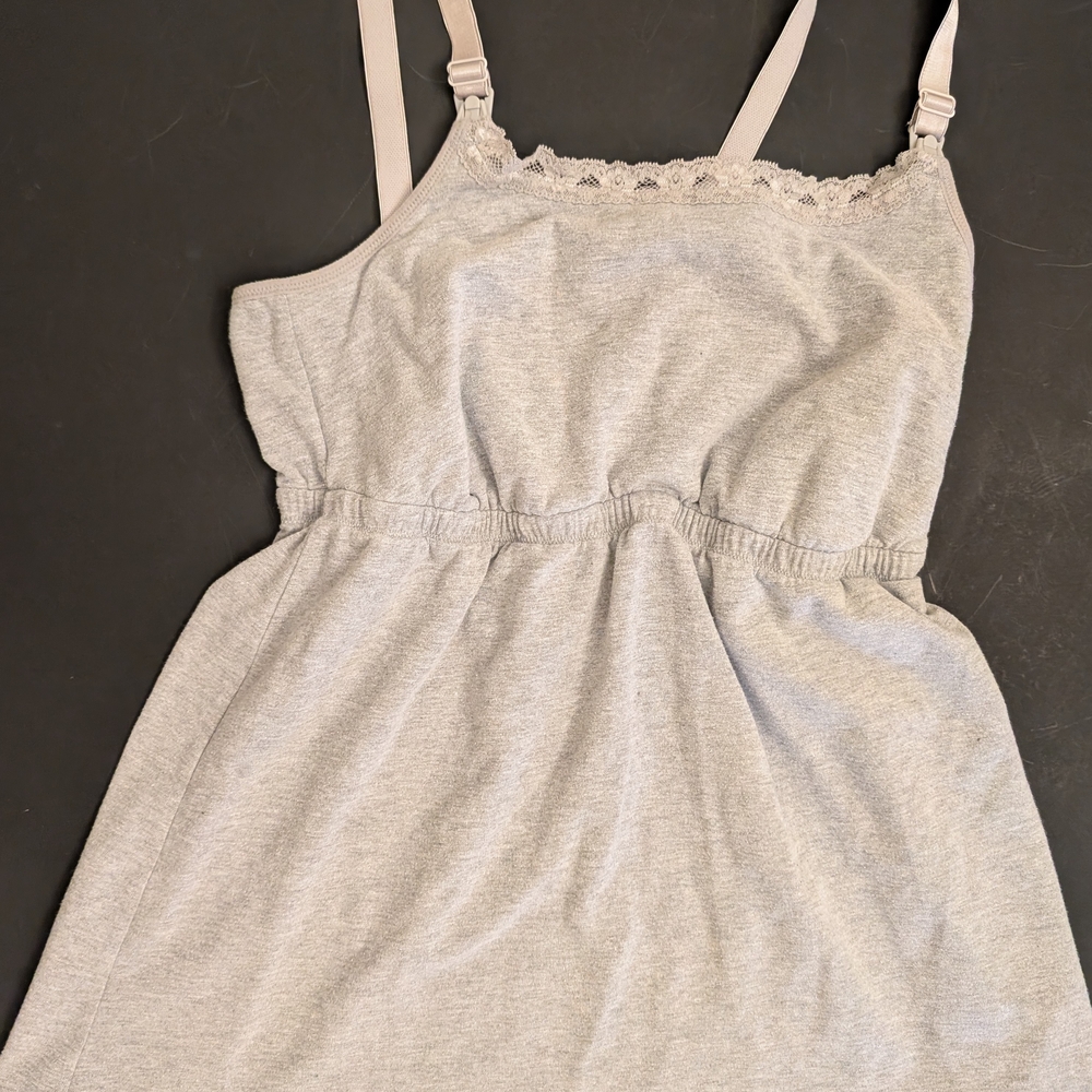 Nursing Tank Top With Clip Down Tabs, Size Large (L)